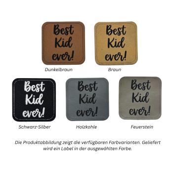 Kunstleder Label Best Kid Ever